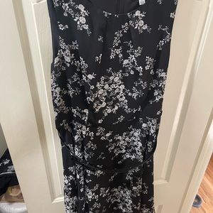 Elle black floral dress great for work